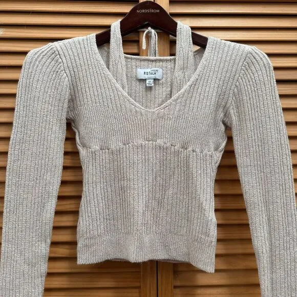 Pistola tan long sleeve sweater size XS - Picture 3 of 6